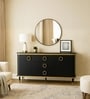 Morisa Marble Top Sideboard In Gold PVD Finish