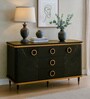 Morisa Marble Top Sideboard In Gold PVD Finish