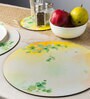 Morning Glory Yellow Handcrafted MDF (Set of 6) Placemat