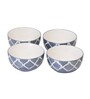 Moroccan 200ml Grey Ceramic Handcrafted ( Set of 4) Dessert Bowls