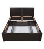 Morocco Queen Size Bed with Storage in Wenge Finish