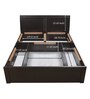 Morocco Queen Size Bed with Storage in Wenge Finish