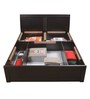 Morocco Queen Size Bed with Storage in Wenge Finish