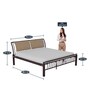 Morpheus King Size Bed in Shell Wine Red Colour