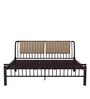 Morpheus King Size Bed in Shell Wine Red Colour