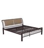 Morpheus King Size Bed in Shell Wine Red Colour