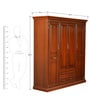 Morrison Red Cherry 4 Door Wardrobe