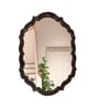 38 Inch Gold Antique Morrocan Mirror in Metal Frame