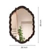 38 Inch Gold Antique Morrocan Mirror in Metal Frame