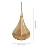 Zina Morrocan Brown Metal Hanging Light
