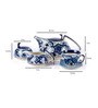 Morrocan Blue & White Stoneware (Set of 15) Teaware Set