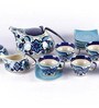 Morrocan Blue & White Stoneware (Set of 15) Teaware Set