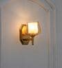 Morvah Metal & Glass Wall Light (Amber)