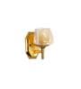 Morvah Metal & Glass Wall Light (Amber)