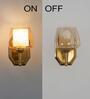 Morvah Metal & Glass Wall Light (Amber)