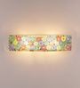 Ryan Glass Flush Mount Wall Light (Multicolour)