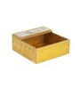Mosaic Onyz Blue & Gold MDF Wood Tissue Holder