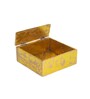 Mosaic Rain Blue & Gold MDF Wood Tissue Holder