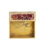 Mosaic Rain Blue & Gold MDF Wood Tissue Holder