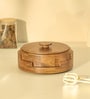 Mosaic Roti Box | Wooden Casserole Chapati Box