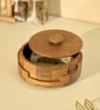 Mosaic Roti Box | Wooden Casserole Chapati Box