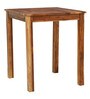 Mosaic Sheesham Wood Bar Table Set in Rustic Teak Finish