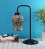Mosiac Multicolour Glass Shade Study Lamp With Black Base