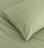 Moss 400TC  Solid Embroidery Superking Bedsheet with 2 Pillow Covers