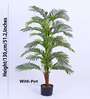 Artificial Moss Areca Palm Tree Plant with Black Pot