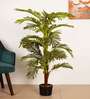 Artificial Moss Areca Palm Tree Plant with Black Pot