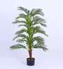 Artificial Moss Areca Palm Tree Plant with Black Pot