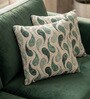 Moss Polyester Abstract 18x18 inches Cushion Covers Set of 2