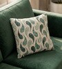 Moss Polyester Abstract 20x20 inches Cushion Cover