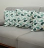 Moss Polyester Abstract 20x20 inches Cushion Covers Set of 3