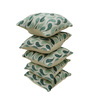 Moss Polyester Abstract 20x20 inches Cushion Covers Set of 5