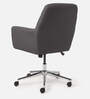 Mosto Leatherette Guest Chair In Dark Grey Colour