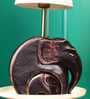 Mother And Baby Elephant Showpiece Set (Black)