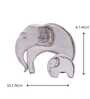 Mother and Baby Elephant Showpiece Set (White)