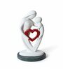 Mother Baby Red Heart Showpiece With Green Marble Base
