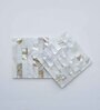 Mother of Pearl Off White Stone Set of 2 Table Coasters