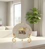 Mother Of Pearl Collect Moments Not Things Showpiece With Metal Stand