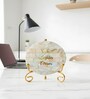 Mother Of Pearl Love Laughter Forever Showpiece With Metal Stand