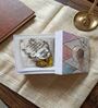Mother Of Pearl Namokar Mantra Shubh Labh Hangings With Yellow Latkans