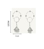 Mother Of Pearl Om Shubh Labh Hangings With Green Latkans