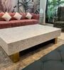 Cleo Mother of Pearl Coffee Table in White Finish
