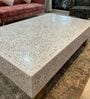 Cleo Mother of Pearl Coffee Table in White Finish