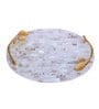 Mother of Pearl Serving Tray with Handles for Home & Dining