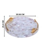 Mother of Pearl Serving Tray with Handles for Home & Dining