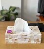 Mother of Pearl Pink Stone Tissue Box