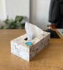 Mother of Pearl Turquoise Stone Tissue Box